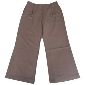 NWT DKNY Women's Taupe Pants sz 14 Elasticized Back wide leg